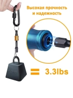 Держатель бит шестигранных на 1/4" (12шт) с быстросъемным карабином