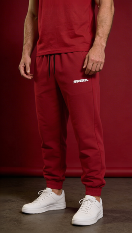 Джоггеры с вышивкой "ЯМАЛ" красные