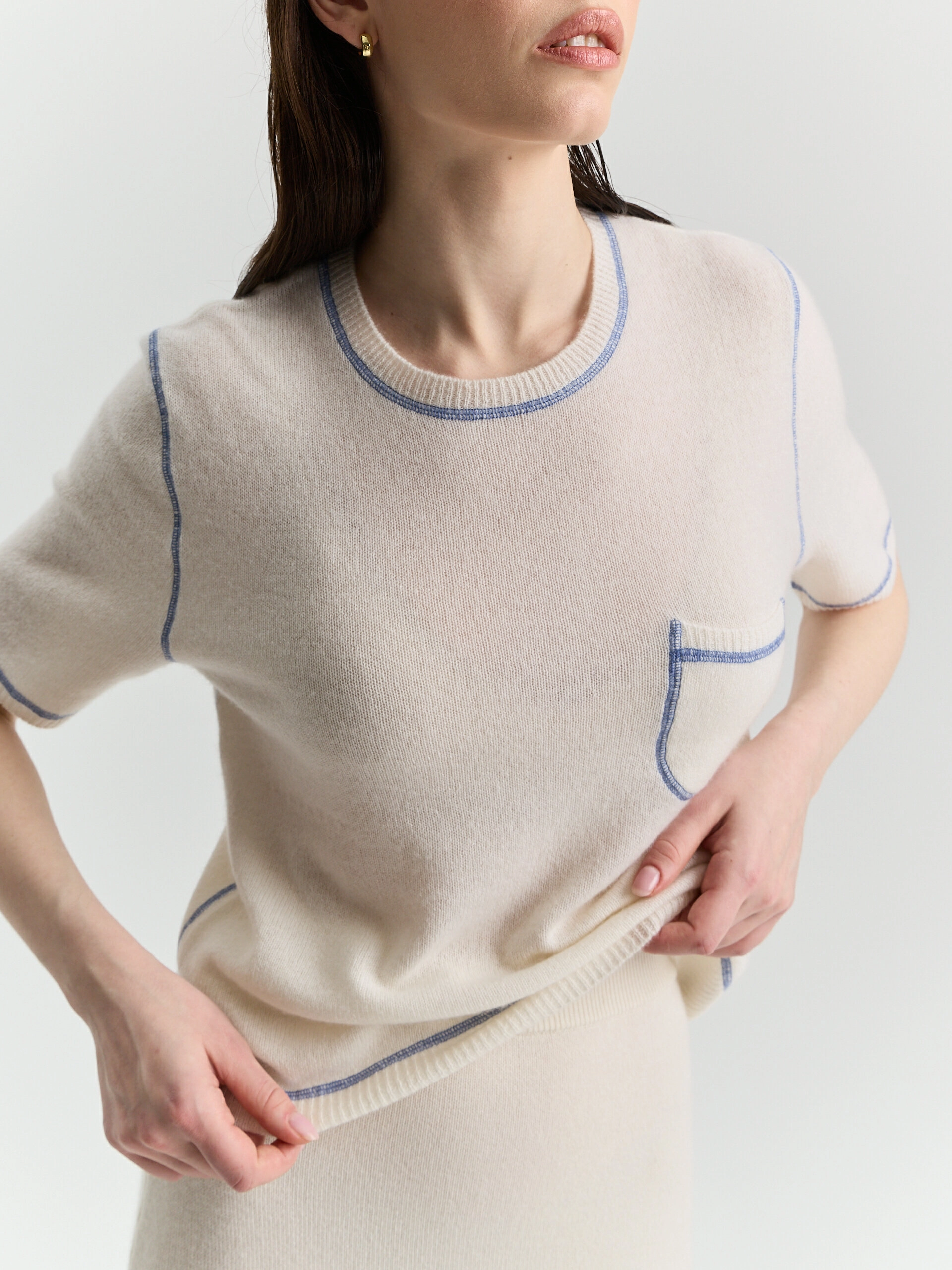 Кашемировая футболка