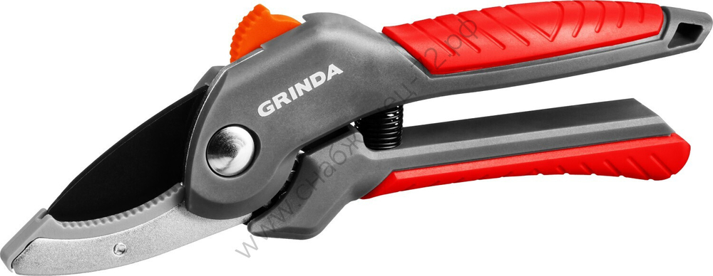 GRINDA G-24, 200 мм, с двухкомпонентными рукоятками, контактный секатор (423124)