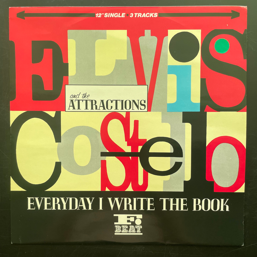 Elvis Costello And The Attractions ‎– Everyday I Write The Book (Англия 1983г.) 12", 45 RPM