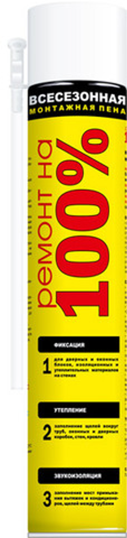Пена монтажная Ремонт на 100% всесезонная 750/600мл (520г)