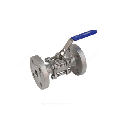 Кран шаровой нерж SS316 4130H трёхсоставной Ду 125 Ру16 фл полнопроходной Benarmo
