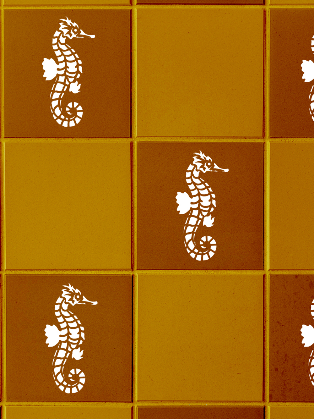 Трафарет для плитки из пластика многоразовый 012