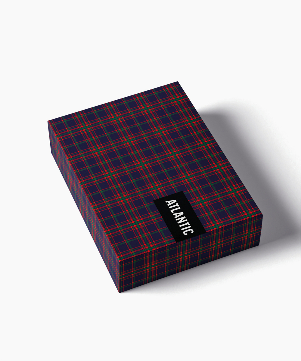 Мужские трусы боксеры Atlantic, набор из 2 шт., хлопок, тёмно-зелёные и тёмно-синие, 2GMB-013