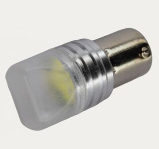 Светодиод 24V T25   9SMD 2835 3D WHITE MT (1конт) Матовая метал обод ЗУБ S0027-24