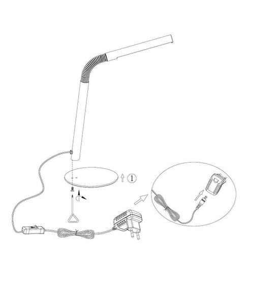 Настольная лампа Lucide Gilly 18602/03/31