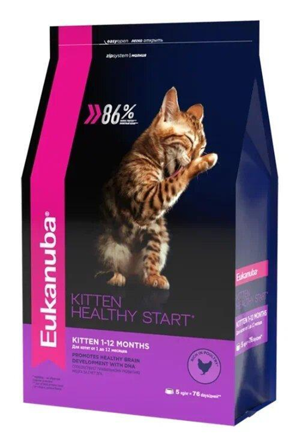 Eukanuba Kitten Healthy Start сбалансиованный сухой корм для котят 0,4 кг