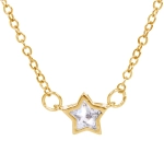 Подвеска из гиппоалергенного сплава со стразами «ЗВЕЗДА», цвет серебро и золото, d-20см/0,7см