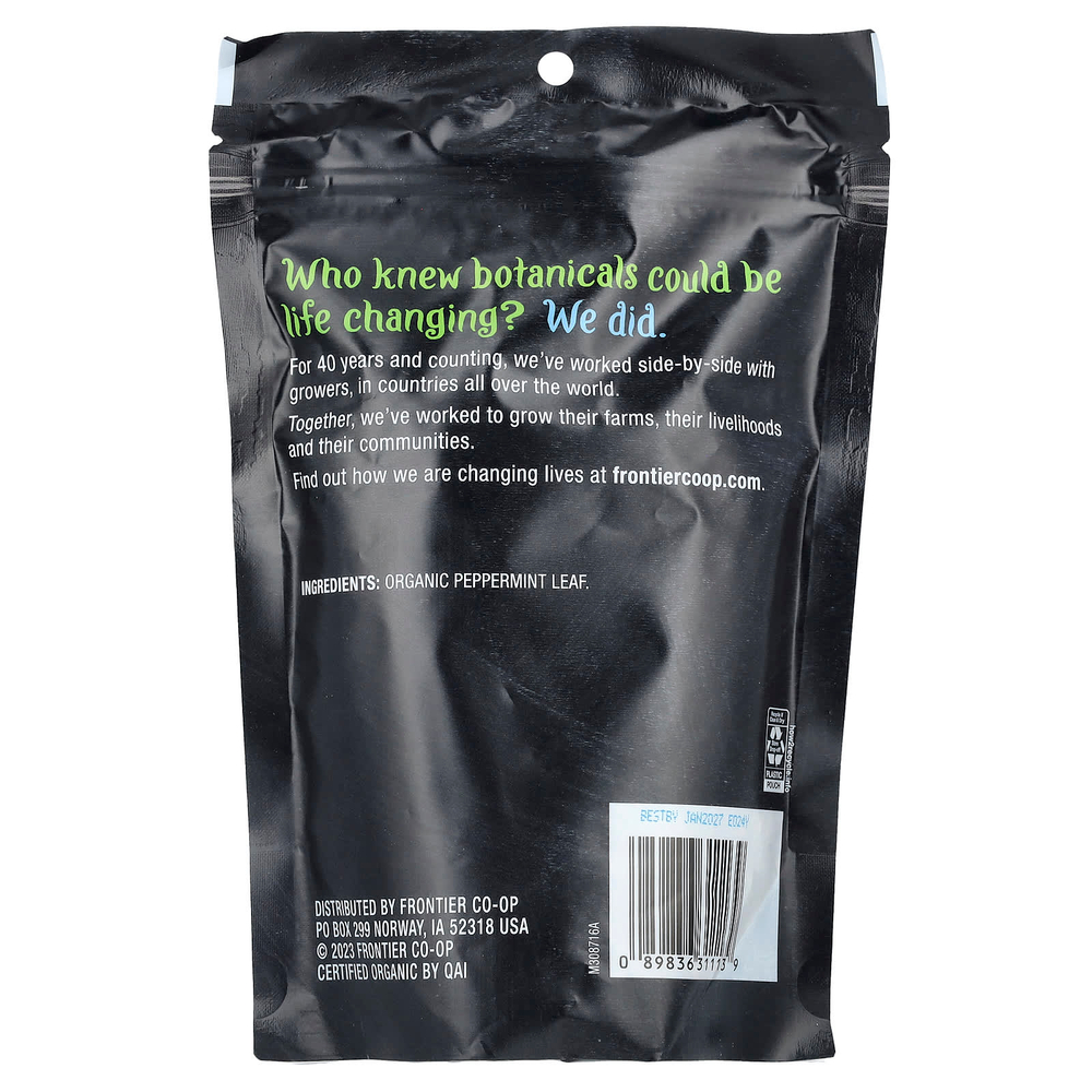 Frontier Co-op, органические листья перечной мяты, 58 г (2,05 унции)