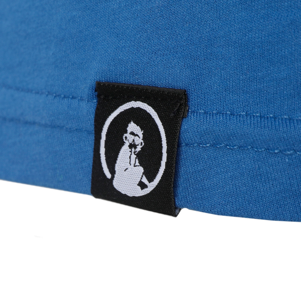 Мужское теннисное поло Quiet Please Baseline Logo T-Shirt Men - Blue