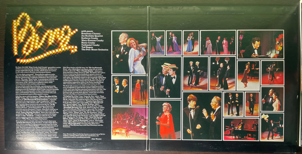 Bing Crosby ‎– Bing Crosby Live - London Palladium 50th Anniversary Concert 2LP (Япония 1977г.)