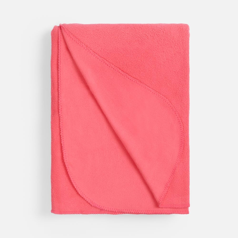 Флисовый плед Warm&Peace XL, розовый (коралловый)