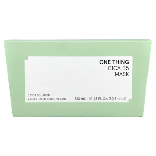 One Thing, Cica B5 Beauty Mask, 30 шт., 310 мл (10,48 жидк. Унции)