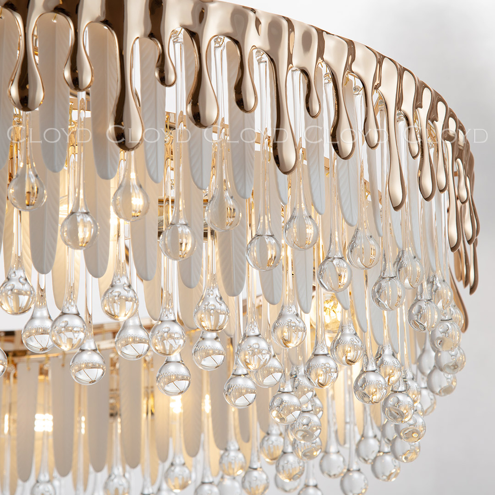 Люстра Cloyd CAPULETTI C12 / Ø80 см - золото (арт.11269)