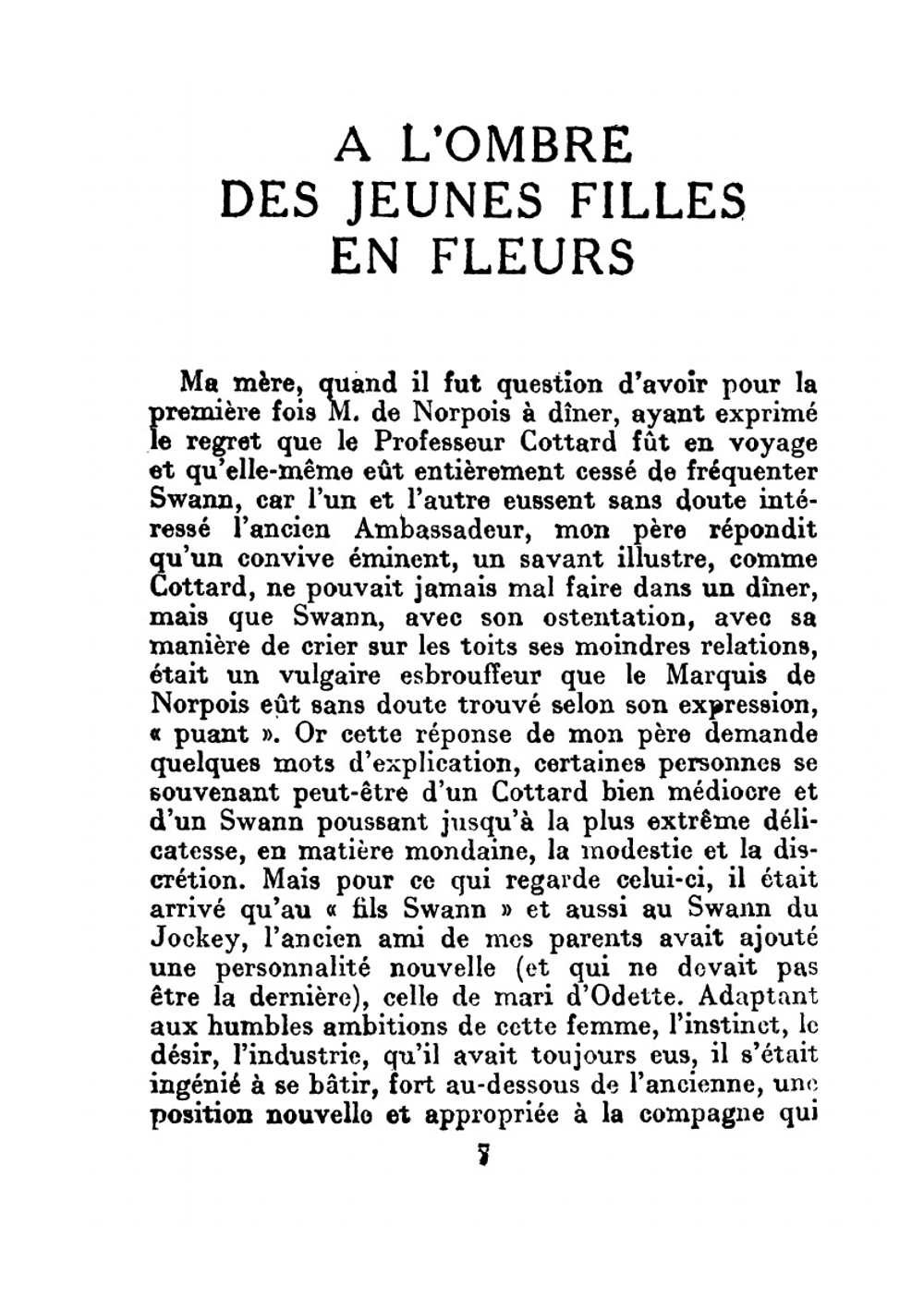 A la recherche du temps perdu. Volume 2. Part 1 | Marcel Proust