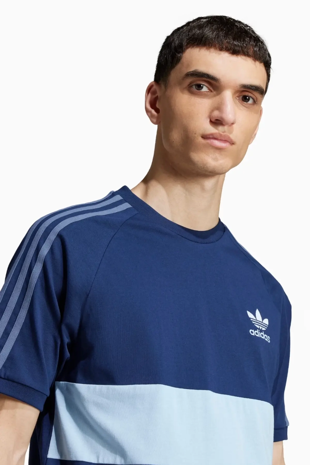 Футболка adidas 3-Stripes Panel - темно-синий