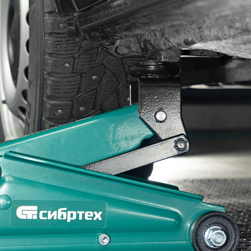 Домкрат гидравлический подкатной, 3 т, 135-400 мм Сибртех