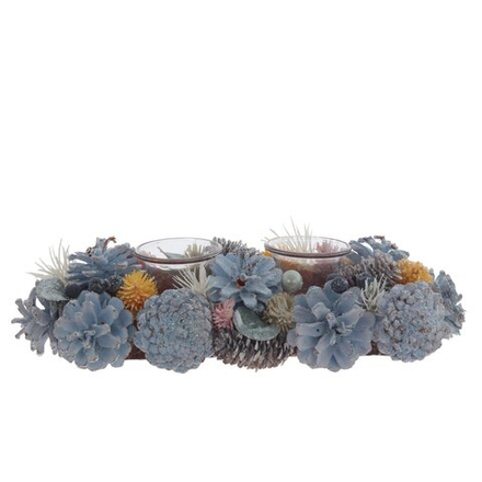 GAEM Подсвечник "Новогодняя композиция", L30 W13 H8 см