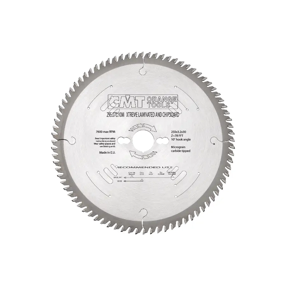 Диск пильный по ЛДСП 300x30x3,2/2,2 10° FFT Z=96 CMT 295.096.12M