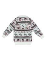 Кофта вязаная на молнии с капюшоном