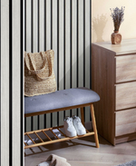 Панель ПВХ Санторини белый, 3000*125*8 мм