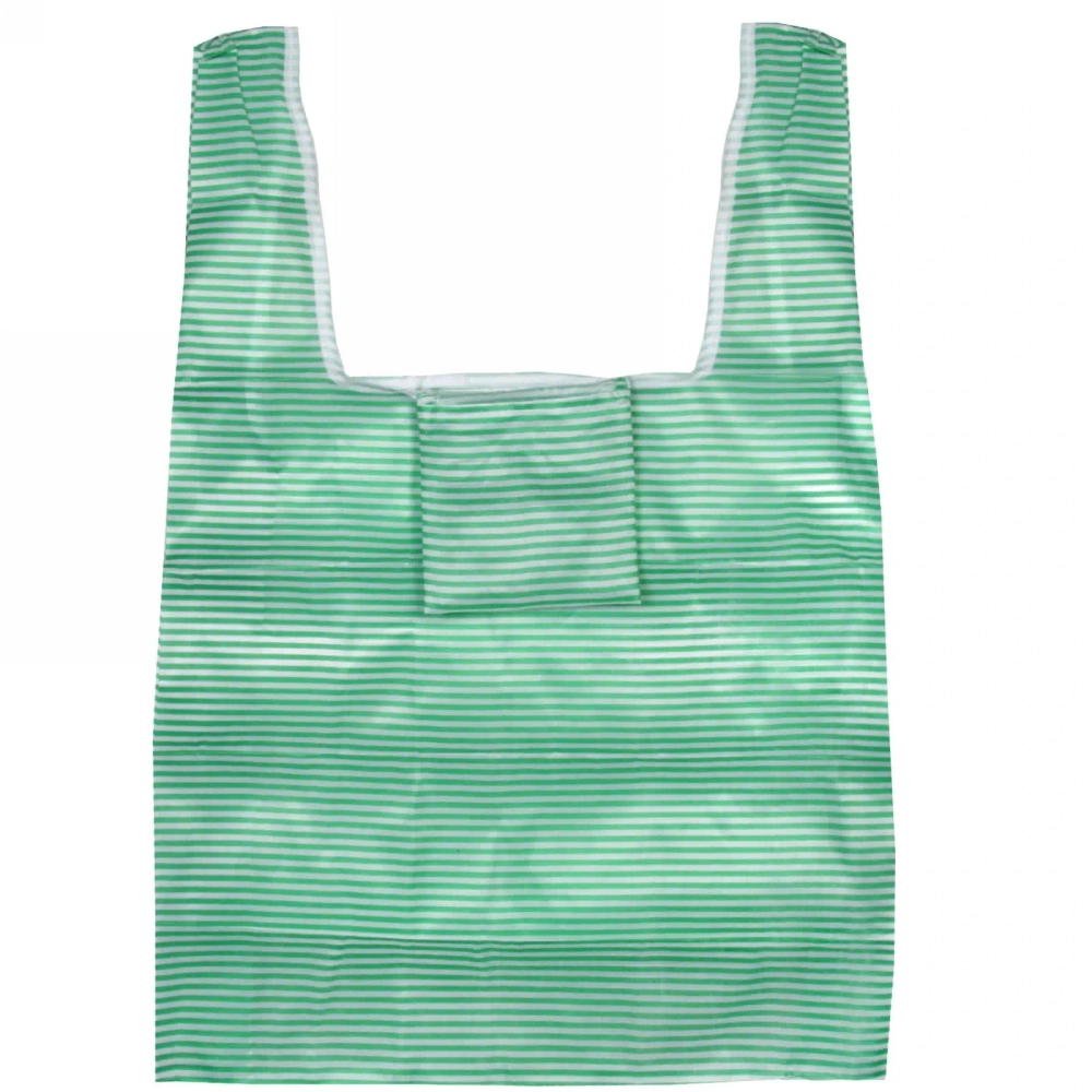 Сумка хозяйственная 36х54см полоска зеленая