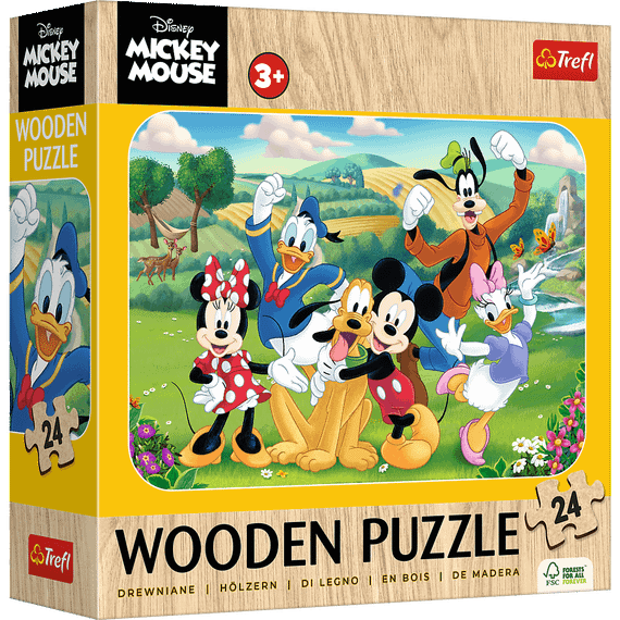 Pazl \ Puzzle \ Пазлы Puzzles - "24 Wooden Puzzle" - Mickey and Friends / Disney Mickey Mouse and Friends