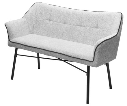 Скамья М-City DISAUR Бергамо (Bergamo) Uf998-14 Светло-серый, букле, Uf998-16 темно-серый,