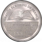 France, Charles Baudelaire Cupronickel Medal, Undated