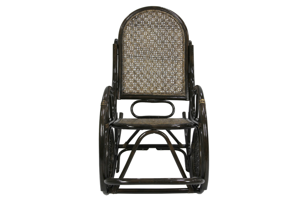 Кресло-качалка Garden story Сантьяго (1кор.+мягк.эл.) каркас коричневый, сиденье бежевое)