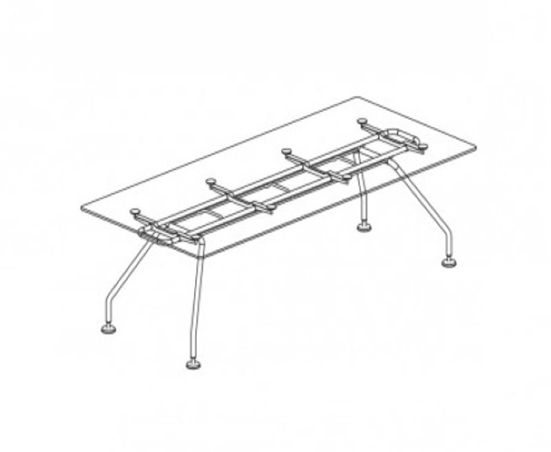 Конференц-стол со шпонированной столешницей (XEON)
