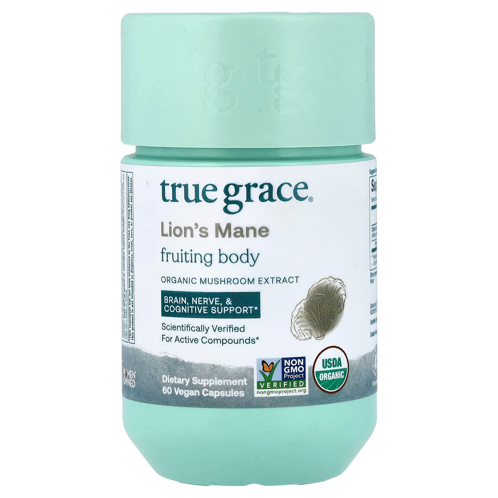 True Grace, Lion's Mane, 60 Vegan Capsules