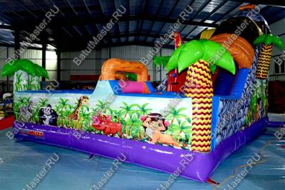 Надувной батут "В гостях у зебры"