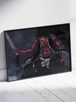 Постер плакат Кенпачи Банкай Bleach Блич