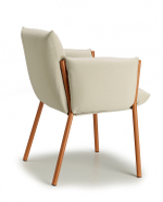 Кресло металлическое c подушками Scab Design Brezza, терракотовый, светло-серый