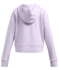 Кофта для девочки теннисная  Under Armour Girls UA Rival Fleece Crop Hoodie - Фиолетовый
