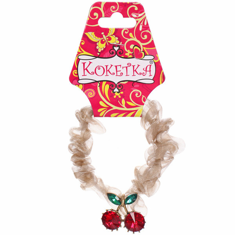 Резинка для волос «Жасмин», вишенки, микс 6 цветов, d-5,5см