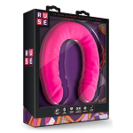 Розовый двусторонний фаллоимитатор 18 inch Silicone Slim Double Dong - 45,7 см. (Цвет: розовый)