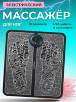 Коврик массажный для ног Modern World, тренажер-миостимулятор для стоп (EMA-10007)(50)