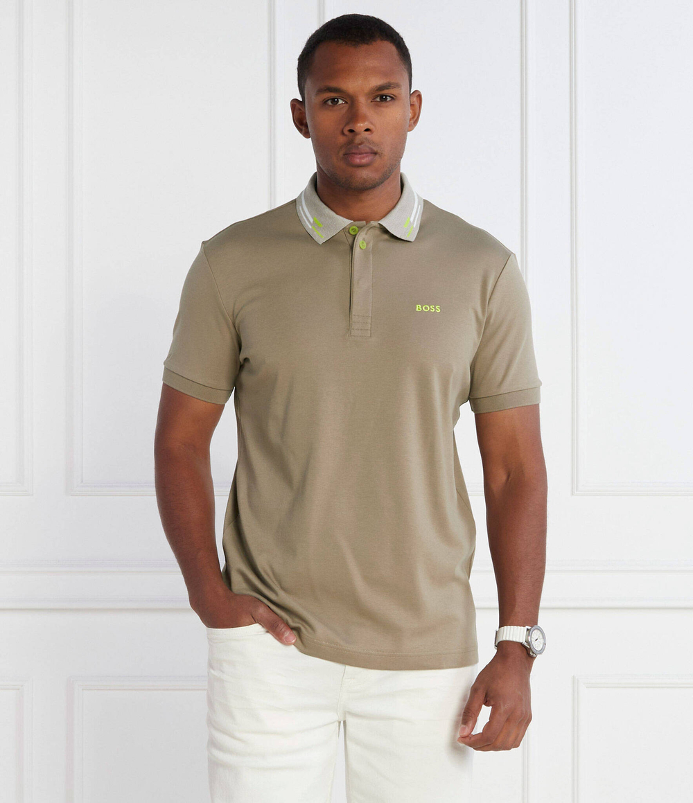 Поло Paddy BOSS GREEN - бежевый(50501217)