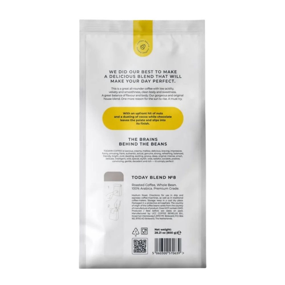 Кофе в зернах Today Blend №8 800 гр