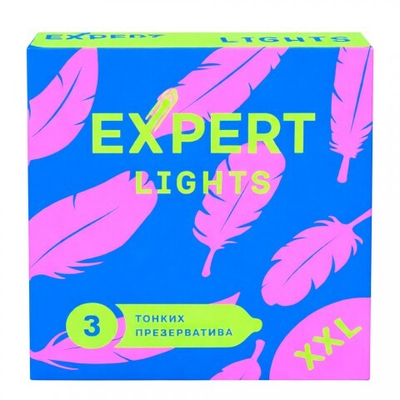 Презервативы EXPERT Light XXL, ультратонкие, увеличенного размера, 3 шт