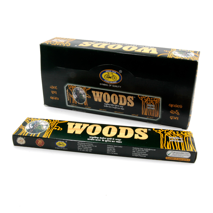Cycle Brand WOODS Благовоние-масала Можжевельник, гималайский кедр, белый сандал 20 палочек 35 г
