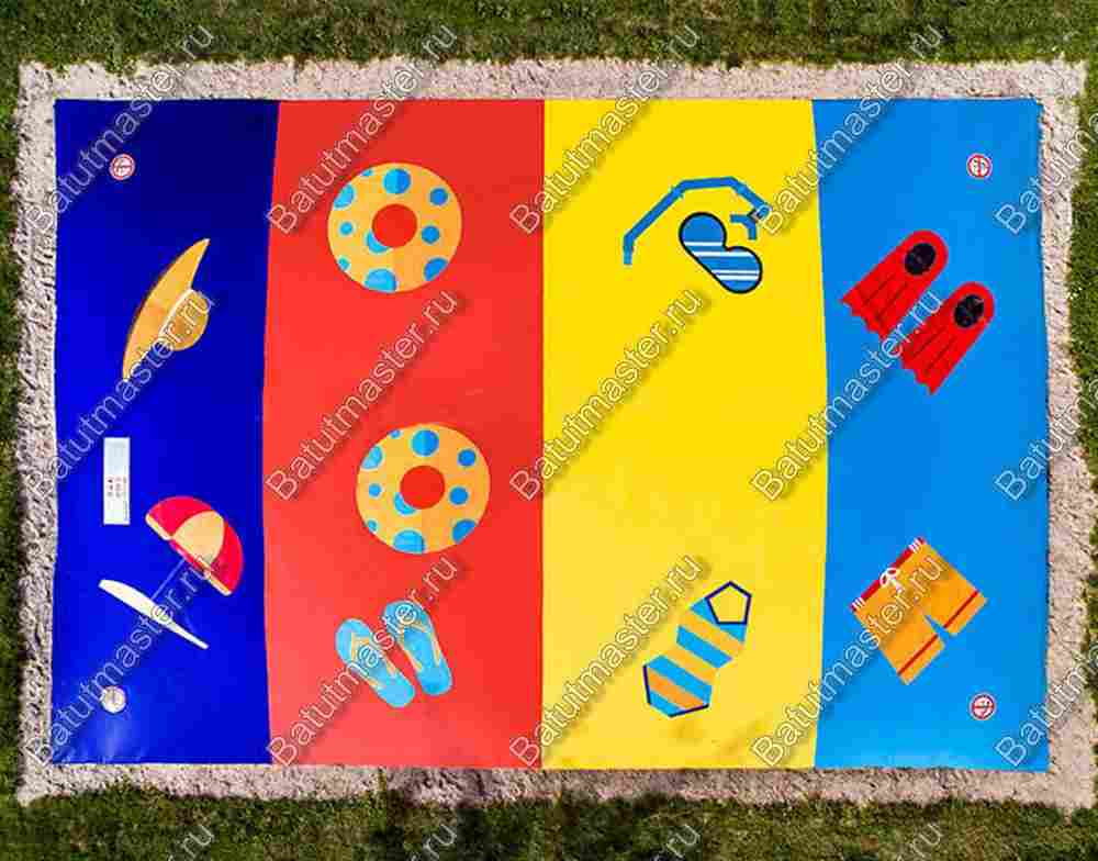 Надувная подушка для установки в грунт «Пляжное настроение», 8×8×2 м