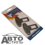 Заглушка ремня безопасности (антипищалка) 2шт Пластик в блист Nova Bright  46601