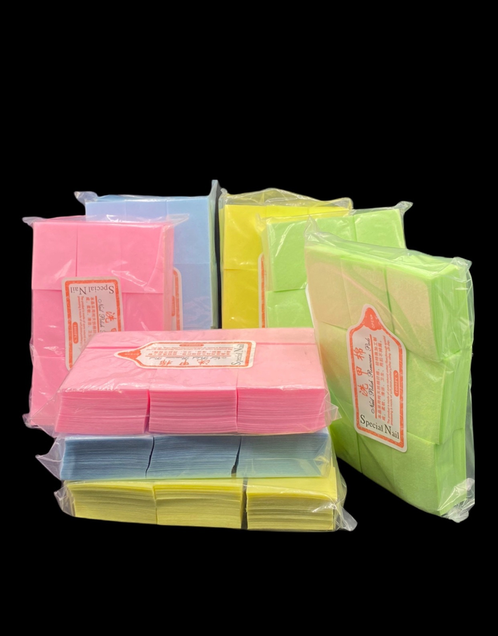 Безворсовые салфетки 1000 шт, цвета в ассортименте