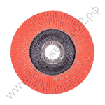 Круг лепестковый с керамическим абразивом для шлифования по нержавеющей стали FTL Everest 29 125 х 22,2 мм P40