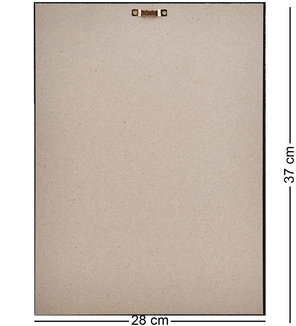 AMB-01/16 Икона «Николай Чудотворец» (с янтарной крошкой) пласт.рамка H-37см