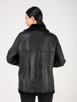 Дубленка зимняя шуба натуральная короткая двусторонняя